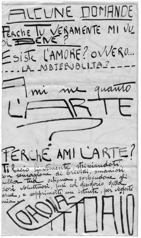 Gigiolina ora calma del giorno, pag.2, penna su carta, 1924, collezione privata
