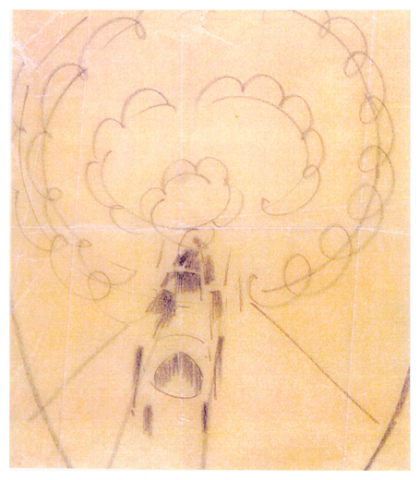 Disegno per cuscino 1, 1926-27, collezione privata