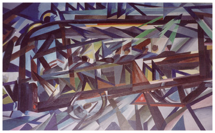 Il tranvetto, olio su tela, 105x158, 1963, collezione privata