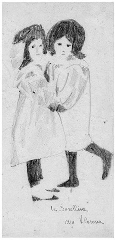 Le sorelline, 1920, collezione privata