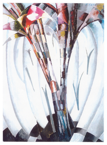 Palme e vegetazione, tempera, 1924, collezione privata