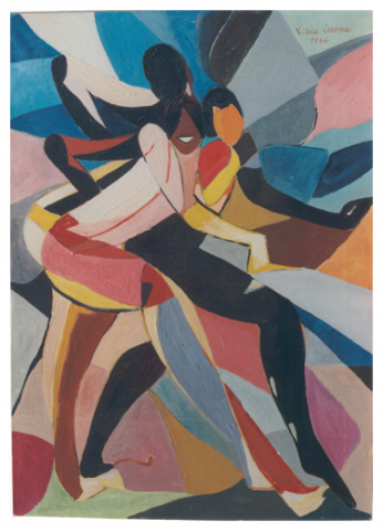 Ritmo, olio su tela, 70x50, 1964, collezione privata